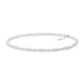 Colier perle naturale albe si argint 45 cm DiAmanti 234-116-G